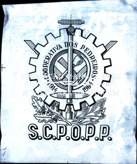 S.C.P.O.P.P. Cooperativa dos Pedreiros 1914-1964. Logotipo
