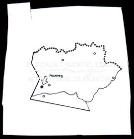 Mapa com a localização de Montes