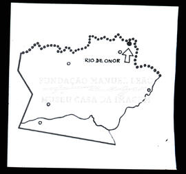 Mapa com a localização de Rio de Onor
