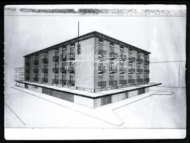 Edifício BESCL, São João da Madeira. Desenho anteprojeto