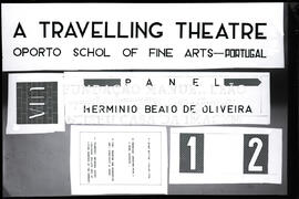 Projecto de Hermínio Beato de Oliveira para a UIA - A Travelling Theatre. Desenhos
