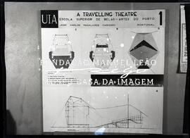 Projecto de José Carlos Magalhães Carneiro para a UIA - A Travelling Theatre. Desenhos